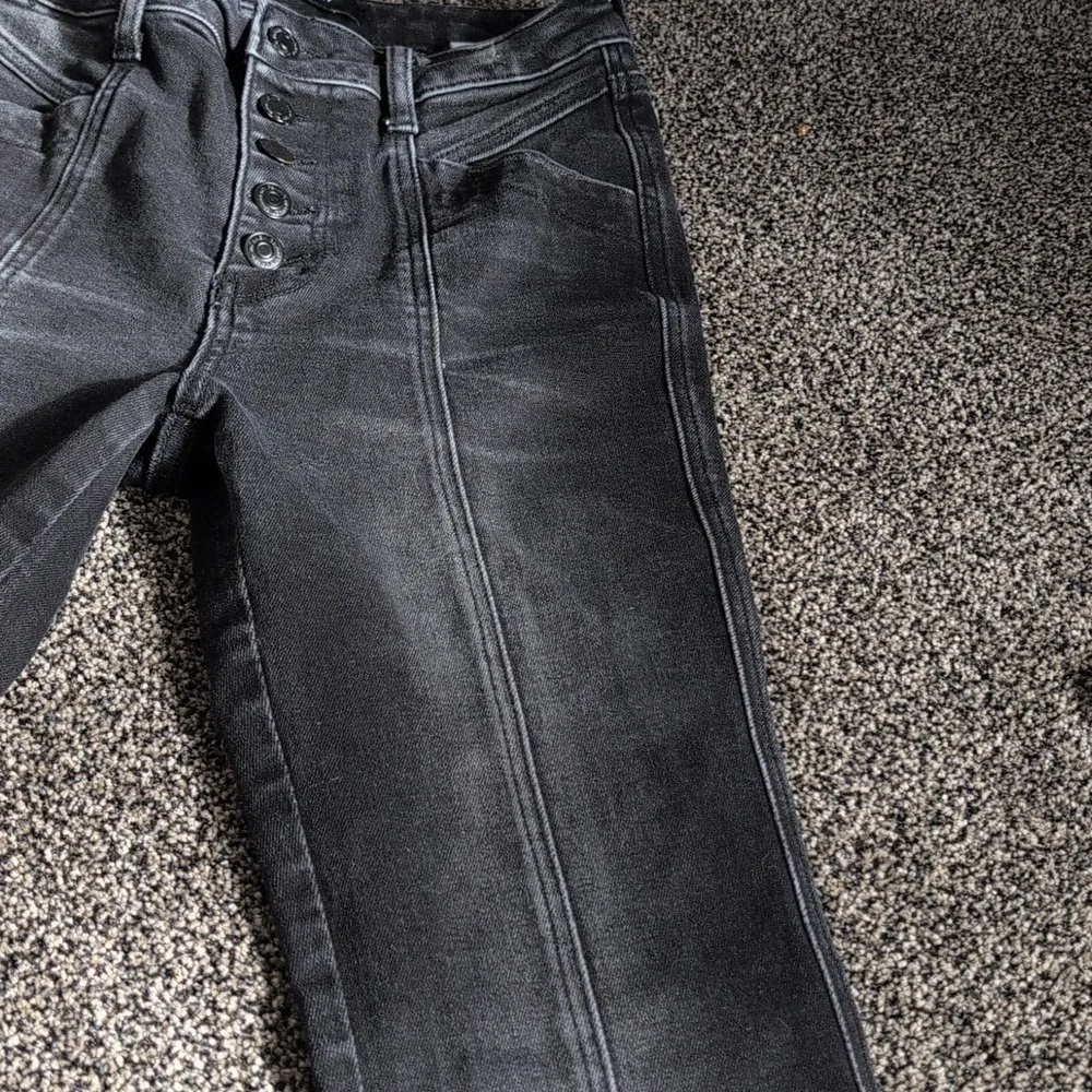 Flying Monkey Black High-Rise Flared Jeans W/Front Seam 27 - Picture 11 of 11